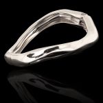 Bracelete Onda Zamac Prateado