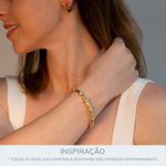 Bracelete Pontos de Luz Zamac Dourado