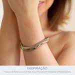 Bracelete Onda Zamac Prateado