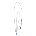 Colar Zircônia Azul 4x6mm RB 