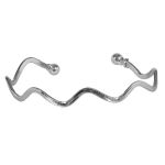 Pulseira Masculina Ondas Ródio Branco