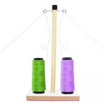 Porta Fio de Madeira 2 Cones Para Máquina de Costura Doméstica 