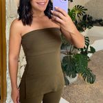 Conjunto tomara que caia musgo