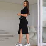 Vestido mid cacharrel preto