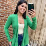 Cardigan classic verde