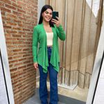 Cardigan classic verde