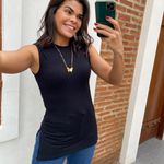 Blusa maxi preta