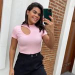 Blusa gota rosé