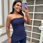 Conjunto tomara que caia marinho