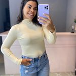 Blusa manga longa cacharrel creme