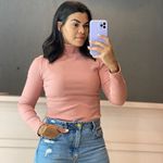 Blusa manga longa cacharrel rosé