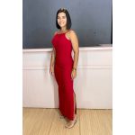 vestido costa nua longo vermelho