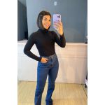 Blusa manga longa cacharrel preta