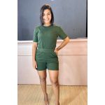 Conjunto de short verde militar