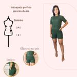 Conjunto de short verde militar