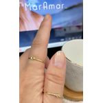 ANEL SEMIJOIA FOLHEADO A OURO REGULÁVEL