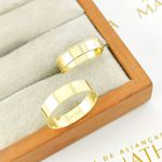 Alianças Em Ouro Modelo Azerbaijão 5mm Polida Reta