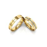 Alianças Em Ouro 18k Bogotá 4mm Polida Reta