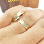 Alianças Em Ouro 18k Bratislava 4mm Polida Reta