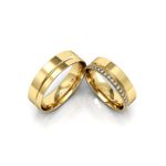 Alianças Em Ouro 18k Buenos Aires 5mm Polida Reta