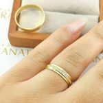 Alianças Em Ouro Burquina 4mm Polida Reta