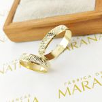 Alianças Em Ouro 18k Costa Rica 5mm Diamantadeira Côncava