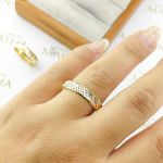 Alianças Em Ouro 18k Costa Rica 5mm Diamantadeira Côncava