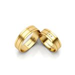 Alianças Em Ouro 18k Estônia 5mm Polida Reta