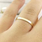 Par de Alianças Em Ouro Liubliana 2mm Polida Reta