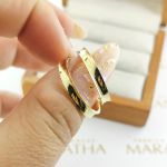 Alianças Em Ouro 18k Marrocos 3mm Polida Côncava