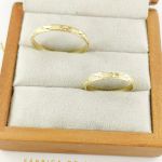 Alianças Em Ouro 18k Nassau 2.5mm Diamantadeira Meia Cana