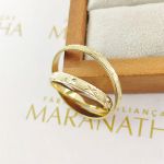 Alianças Em Ouro 18k Nassau 2.5mm Diamantadeira Meia Cana