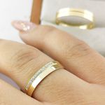 Alianças Em Ouro Oslo 4mm Polida Reta