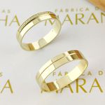 Alianças Em Ouro Oslo 4mm Polida Reta