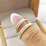 Par de Alianças Em Ouro Modelo Peru 3mm Polida e Fosco Diamantado Reta