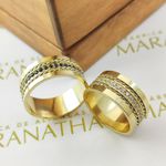 Alianças Em Ouro 18k Santiago 9mm Polida Reta