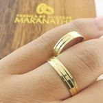 Alianças Em Ouro 18k Sófia 5mm Polida Reta