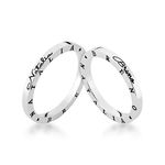 Alianças Em Prata 950 Bonete 2mm Polida Reta