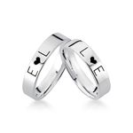 Alianças Em Prata 950 Coqueirinho 4mm Polida Reta