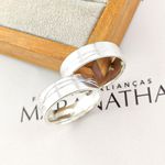 Alianças Em Prata 950 Farol 6mm Polida Reta