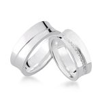 Alianças Em Prata 950 Garapuá 7mm Polida Côncava