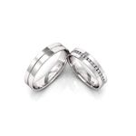 Alianças Em Prata 950 Guaraú 4mm Polida Reta