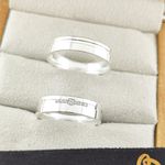 Alianças Em Prata 950 Itacoatiara 5mm Polida Reta