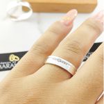 Alianças Em Prata 950 Itacoatiara 5mm Polida Reta