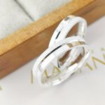 Alianças Em Prata 950 Itaoca 4mm Polida e Fosco Diamantado Reta