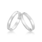 Alianças Em Prata 950 Itaparica 3mm Polida Reta