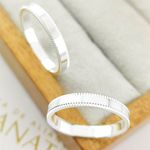 Alianças Em Prata 950 Itaparica 3mm Polida Reta