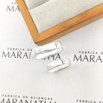 Alianças Em Prata 950 Itapuã 4mm Polida Reta