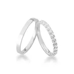 Alianças Em Prata 950 Leme 2mm Reta Polida