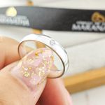 Alianças Em Prata 950 Maracajaú 4mm Polida Meia Cana